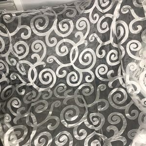 Drape Marietta Patterned White Sheer Curtain Panel